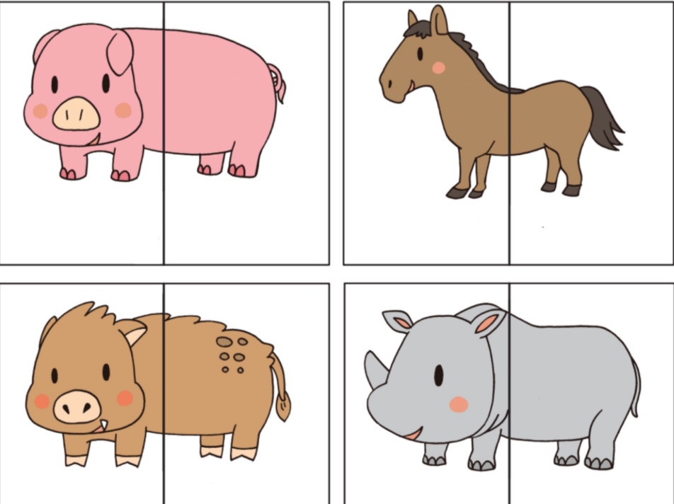 Ghép hình cho bé | File in ghép hình