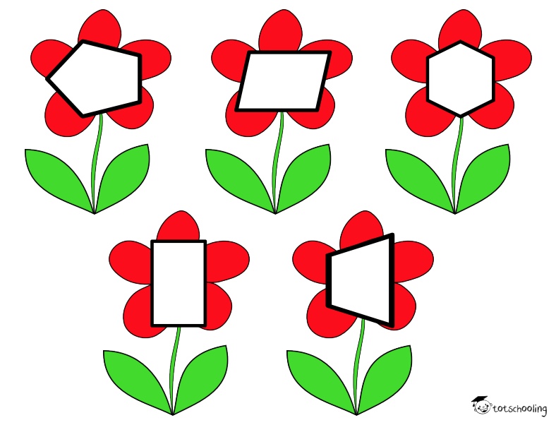 Chắp ghép hình học | File in ghép hình nhận biết hình học