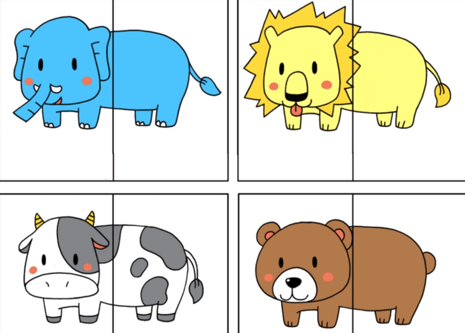 Ghép hình cho bé | File in ghép hình